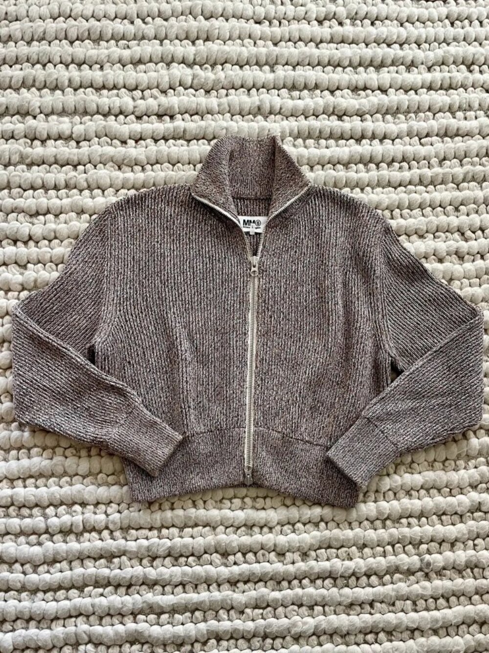 MM6 MAISON MARTIN MARGIELA LS Knit Zip Sweater Jacket Size S